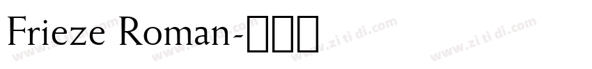 Frieze Roman字体转换